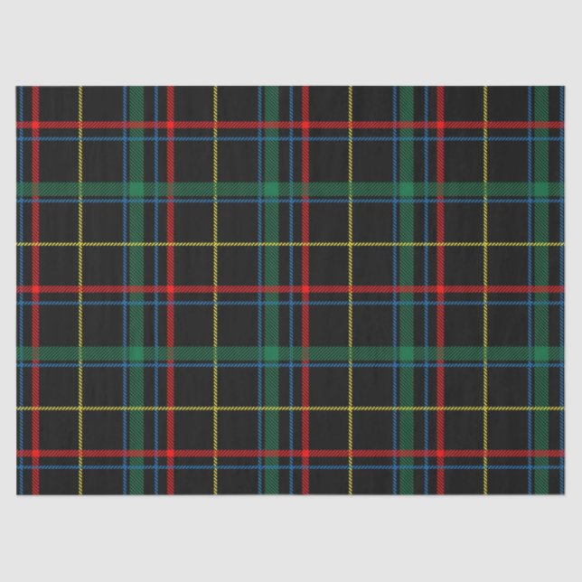 Papier Mousseline papier de tissu tartan plaid (Recto)