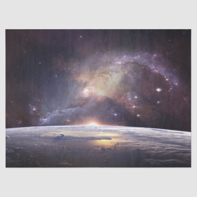 Papier Mousseline papier de tissu terrestre et spatial (Recto)