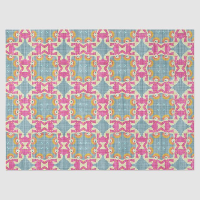 Papier Mousseline papier de tissu twin angels (Recto)