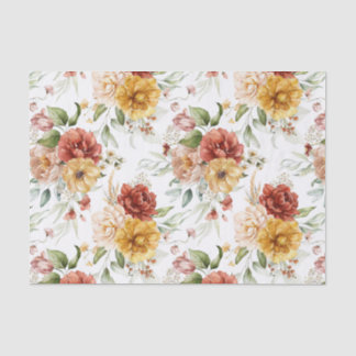 Papier Mousseline Papier de tissus (3) Magnifiques pivoines rouge et