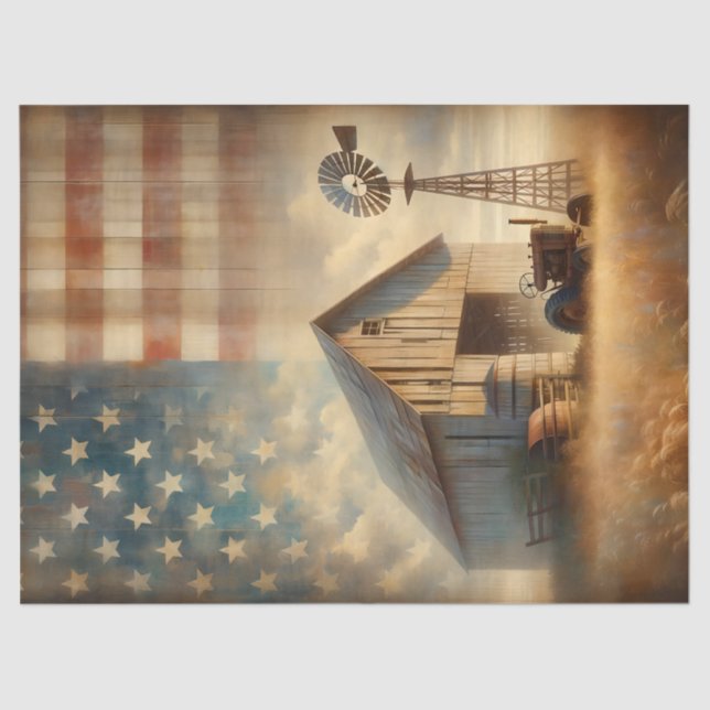 Papier Mousseline Papier de tissus agricoles américain (Recto)