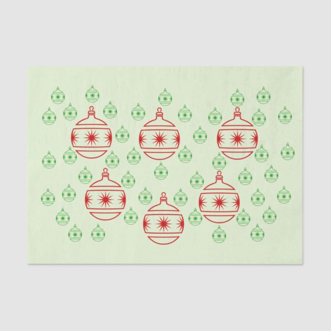 Papier Mousseline Papier de tissus - Arbre rond Ornements (Recto)