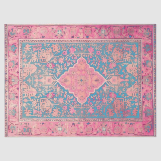 Papier Mousseline Papier de tissus avec motif persan (Recto)