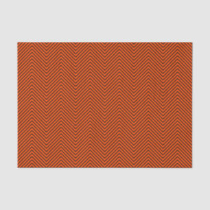 Papier Mousseline Papier de tissus Chevron Line - Noir sur orange vi