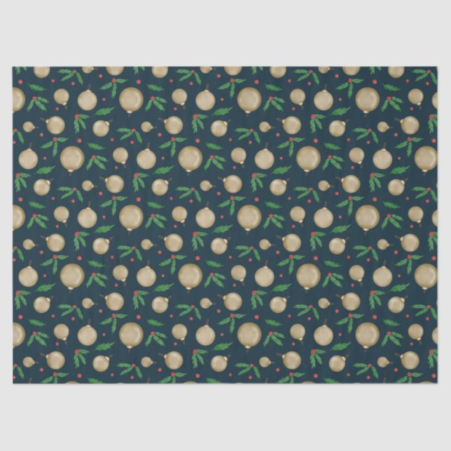 Papier Mousseline Papier de tissus de Noël festif (Recto)