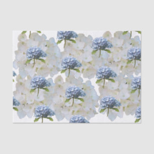 Papier Mousseline Papier de tissus Dusty Blue Hydrangea