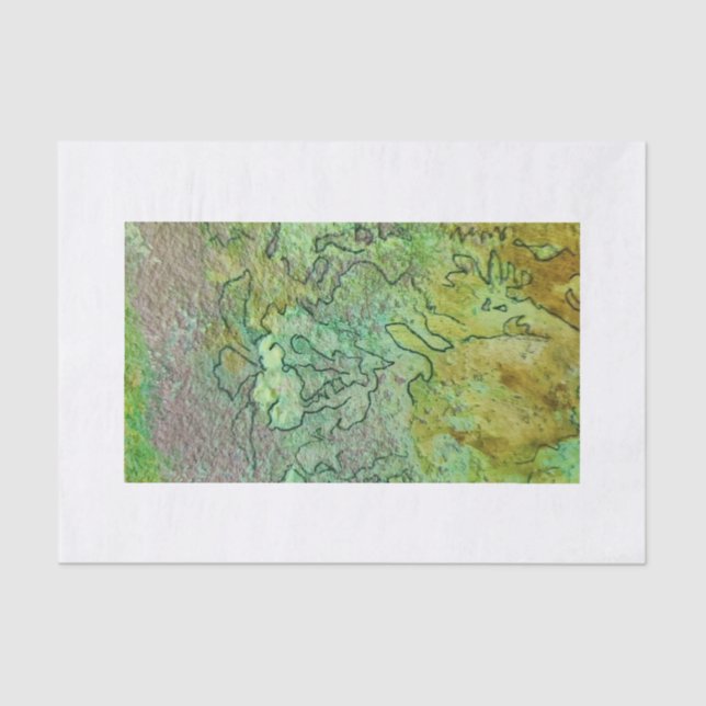 Papier Mousseline Papier de tissus Faery Realms par Samira Sperry  (Recto)