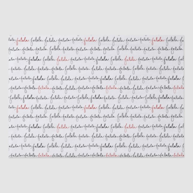 Papier Mousseline Papier de tissus Falala (Recto)