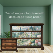 Papier de tissus Floral et Villa Decoupage