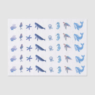 Papier Mousseline Papier de tissus - hos mermaid de la mer