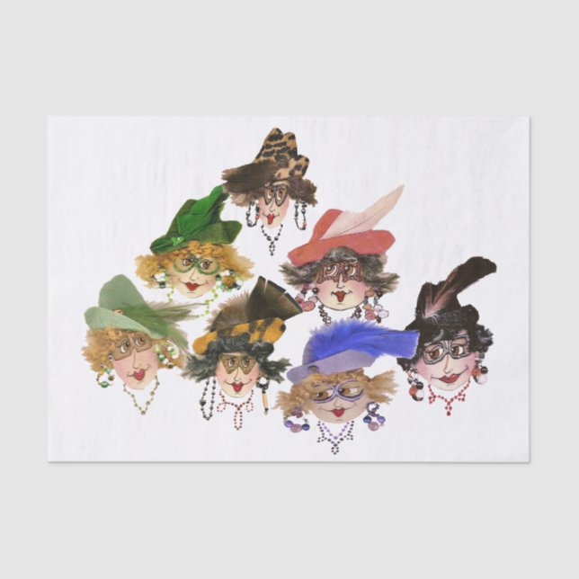 Papier Mousseline Papier de tissus humoristique pour femmes (Recto)