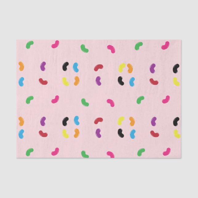 Papier Mousseline Papier de tissus Jelly Bean (Recto)