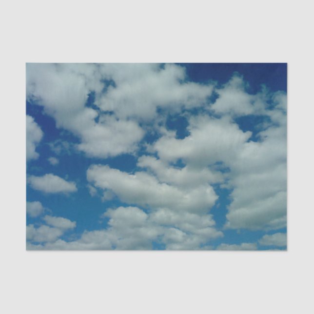 Papier Mousseline Papier de tissus nuageux (Recto)