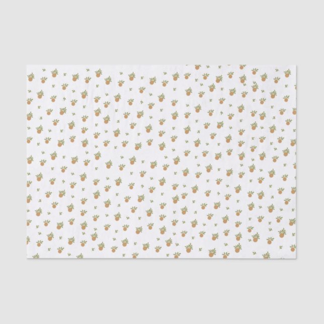 Papier Mousseline Papier de tissus orange de Little Cutie (Recto)