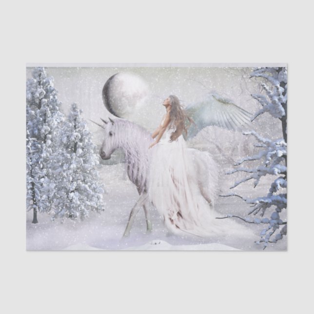 Papier Mousseline Papier de tissus pour Imaginaires d'hiver (Recto)