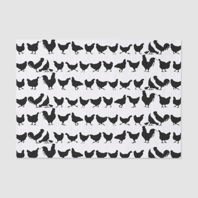 Papier Mousseline Papier de tissus pour poulets ou papier de découpa (Recto)