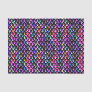 Papier Mousseline Papier de tissus Rainbow Dragon