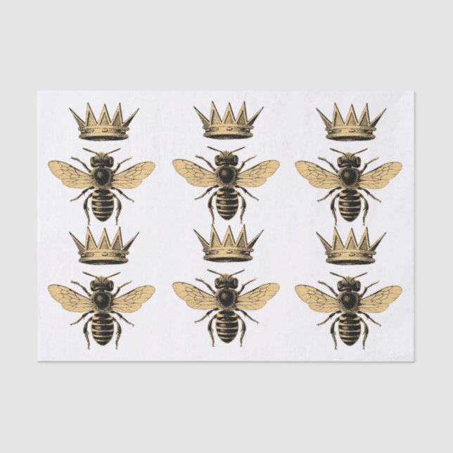 Papier Mousseline Papier de tissus Regal Queen Bee (Recto)