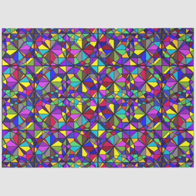 Papier Mousseline Papier de tissus - Revêtement de verre tendu - HAM (Recto)