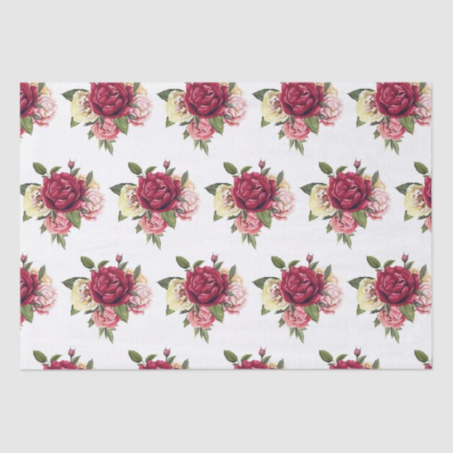 Papier Mousseline Papier de tissus rose (Recto)