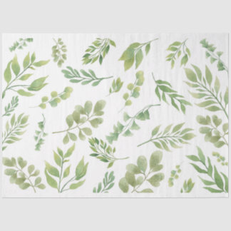 Papier Mousseline Papier de tissus végétal vert flottant