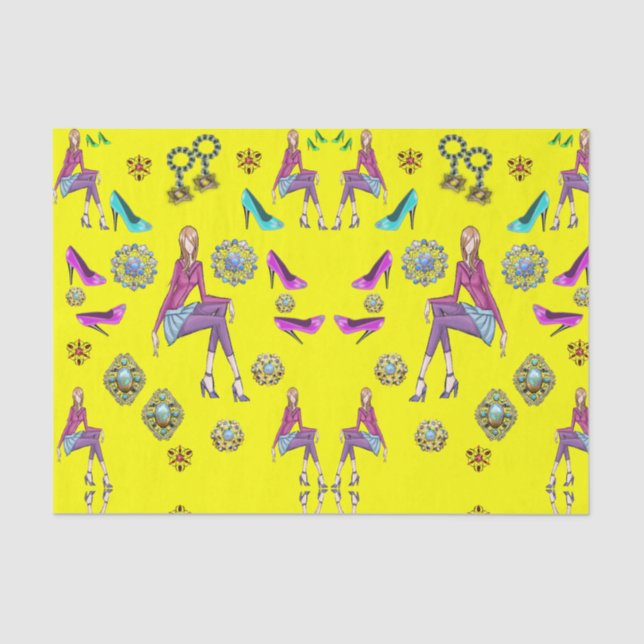 Papier Mousseline Papier décoratif chaussures pour adolescents (Recto)