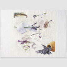 papier découpage lavande et dentelle