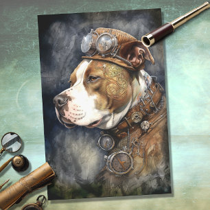 Papier Mousseline Papier découpage Steampunk Pit Bull 2