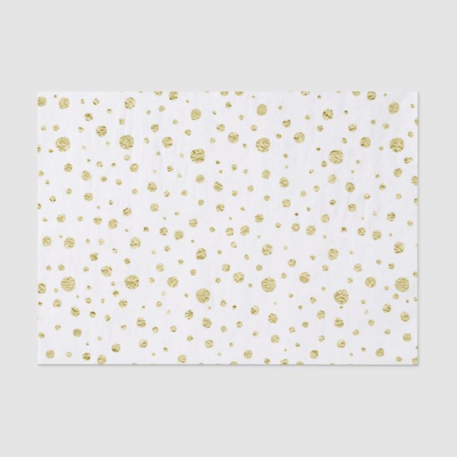 Papier Mousseline Papier d'enveloppement de Parties scintillant Gold (Recto)