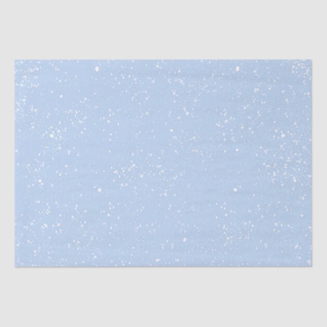 Papier Mousseline Papier d'enveloppement Motif à neige (Recto)