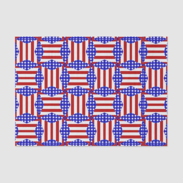 Papier Mousseline PAPIER D'ENVELOPPEMENT S2-TISSUE PLIÉ Drapeau-Teab (Recto)