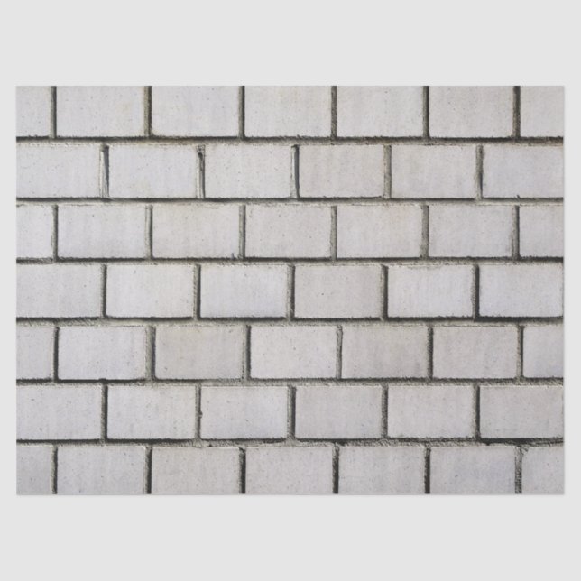 Papier Mousseline papier en brique blanche (Recto)