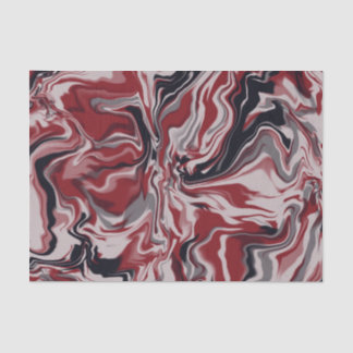 Papier Mousseline Papier en papier tôle noir et rouge marbré