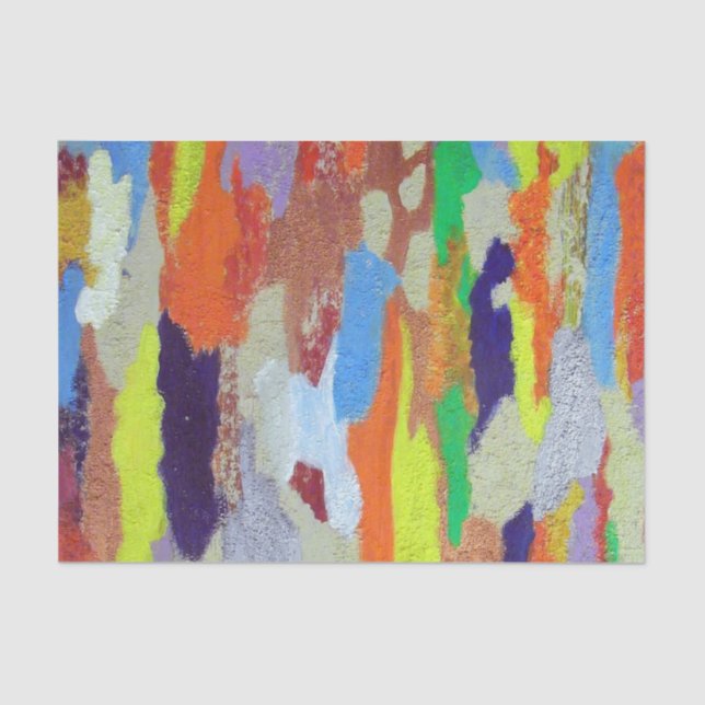 Papier Mousseline Papier en tissu de ciment peint (Recto)