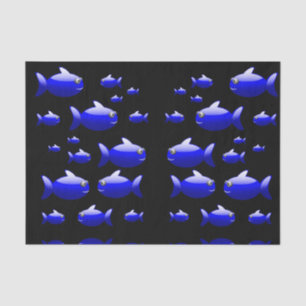 Papier Mousseline Papier en tissu décoratif Poisson