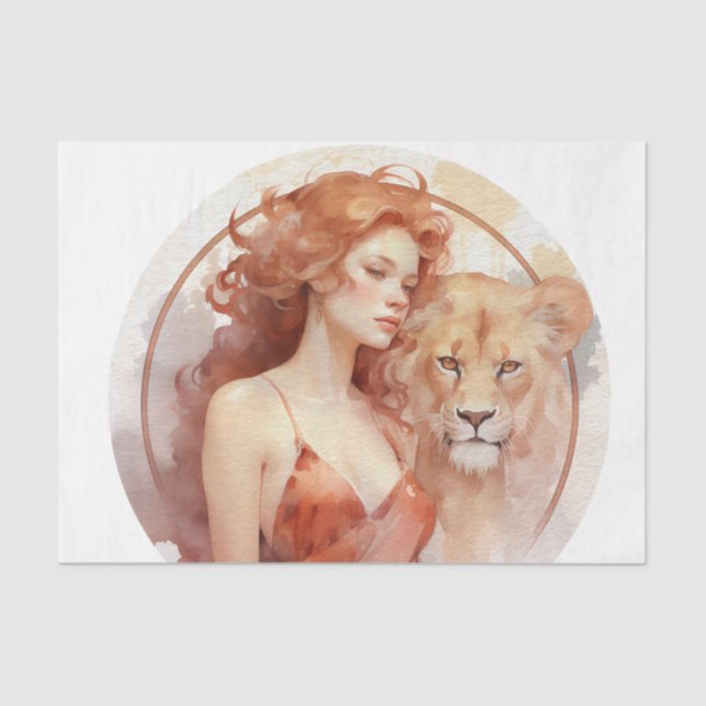 Papier Mousseline Papier Leo Tissue (Recto)