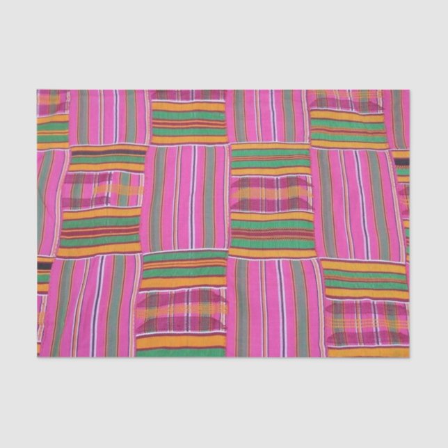 Papier Mousseline Papier Motif africain (Recto)