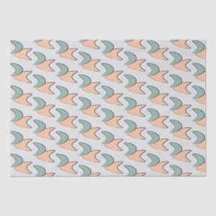 Papier Mousseline Papier Motif Retro Atomic Crescents