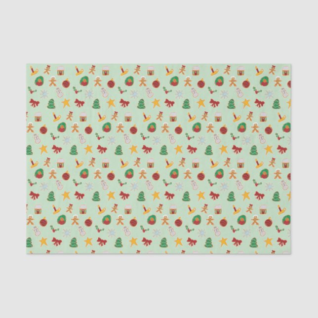 Papier Mousseline Papier mouchoir à pain d'épice (Recto)