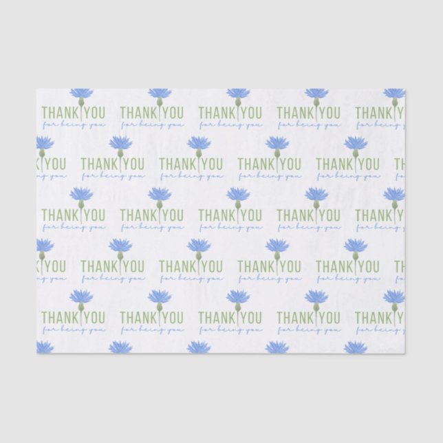 Papier Mousseline Papier Mouchoir Merci d'être Vous (Recto)