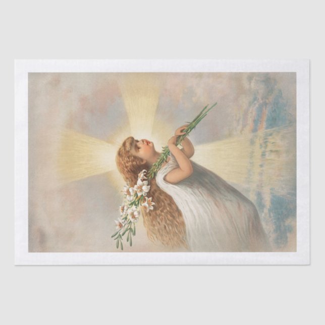 PAPIER MOUSSELINE PAPIER MOUSSELINE: ANGE VINTAGE ET MENSONGES (Recto)