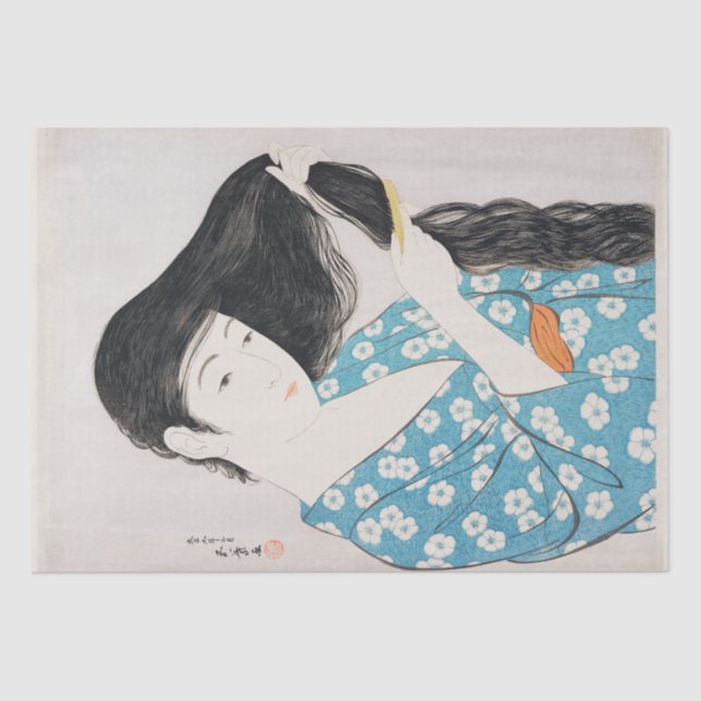 PAPIER MOUSSELINE PAPIER MOUSSELINE: JAPONAIS: GOYŌ HASHI-GUCHI : 19 (Recto)