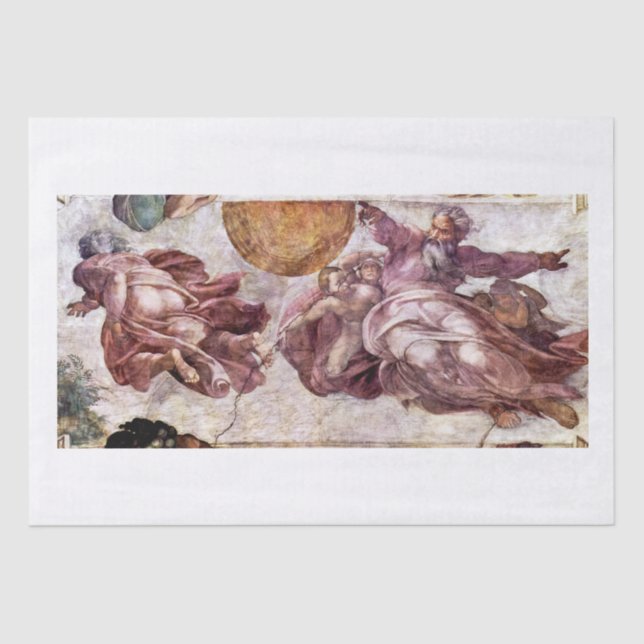PAPIER MOUSSELINE PAPIER MOUSSELINE: MICHELANGELO : SISTINE CHAPEL (Recto)