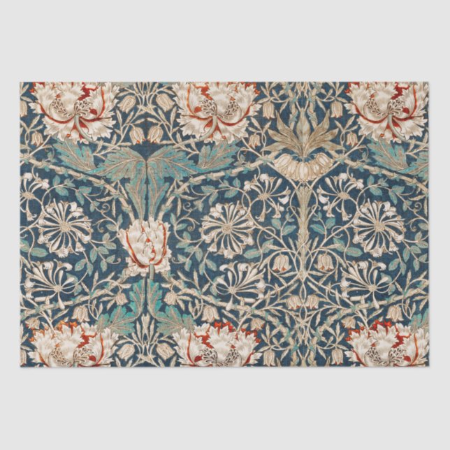 PAPIER MOUSSELINE PAPIER MOUSSELINE: WILLIAM MORRIS : HONEYSUCKLE (Recto)