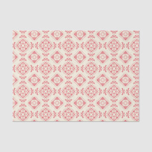 Papier Mousseline Papier papier Motif Abstrait en forme rouge