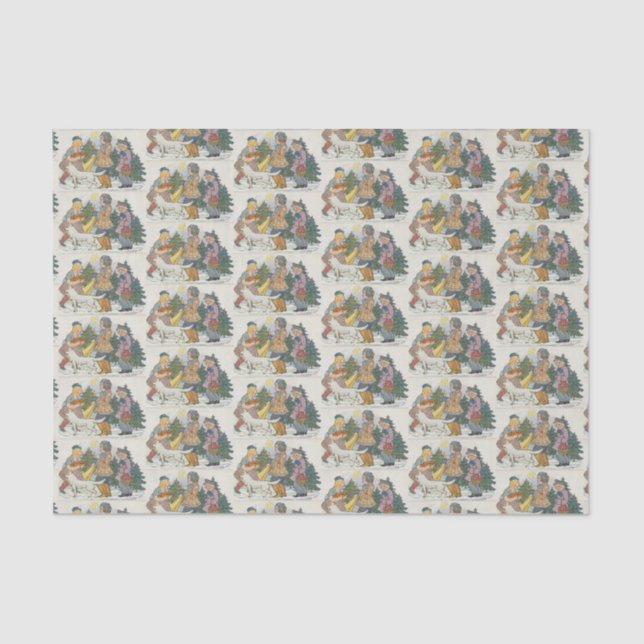 Papier Mousseline Papier papier papier à dessin FOLK (Recto)