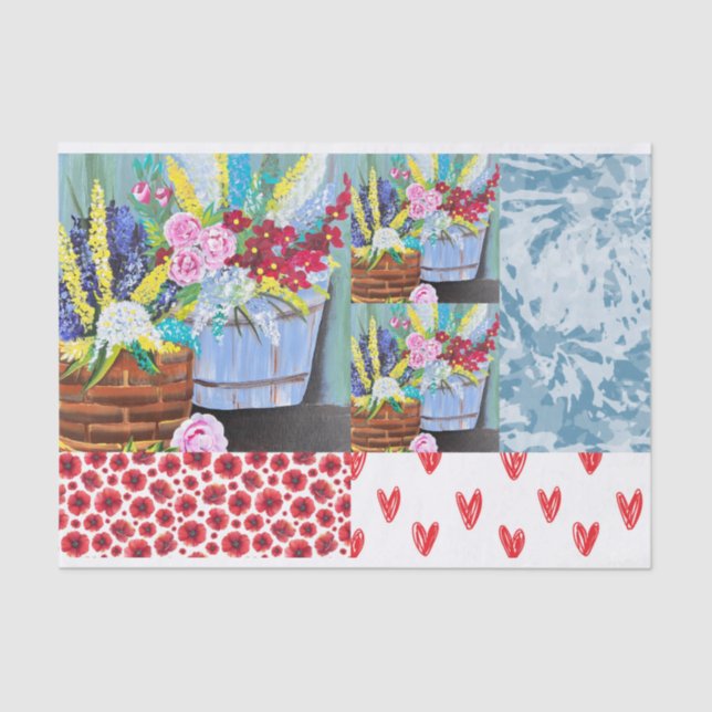 Papier Mousseline Papier papier papier couleur Motif pour do-it-your (Recto)