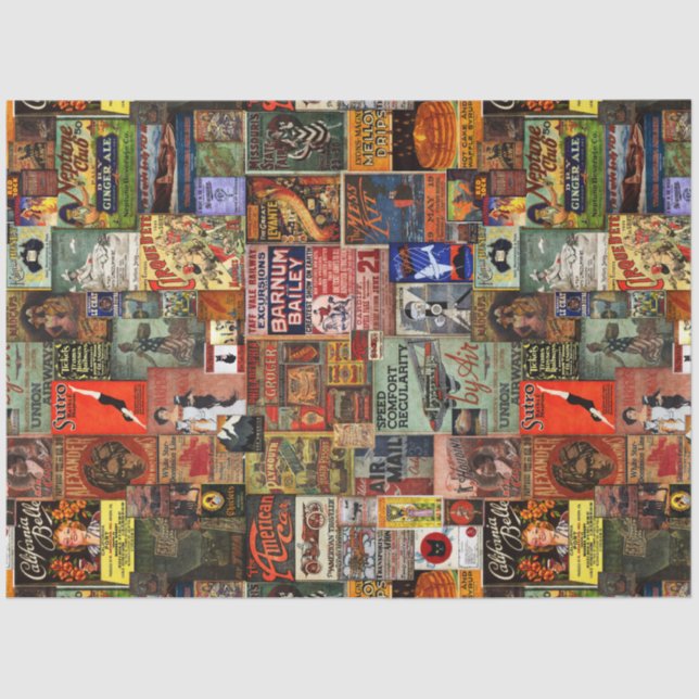 Papier Mousseline Papier papier papier papier sur la publicité Vinta (Recto)