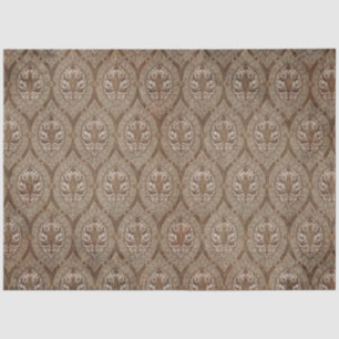 Papier Mousseline Papier peint vintage Ephemera Motif Sepia Découpag