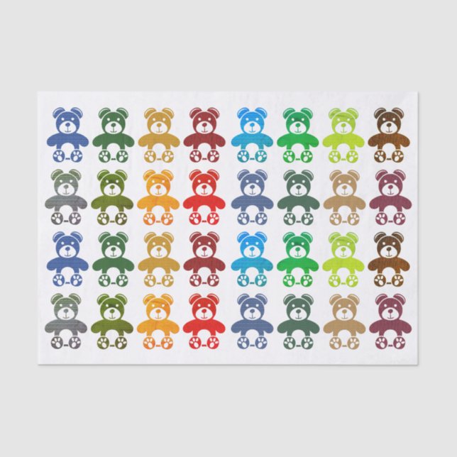 Papier Mousseline Papier Teddy Bear (Recto)